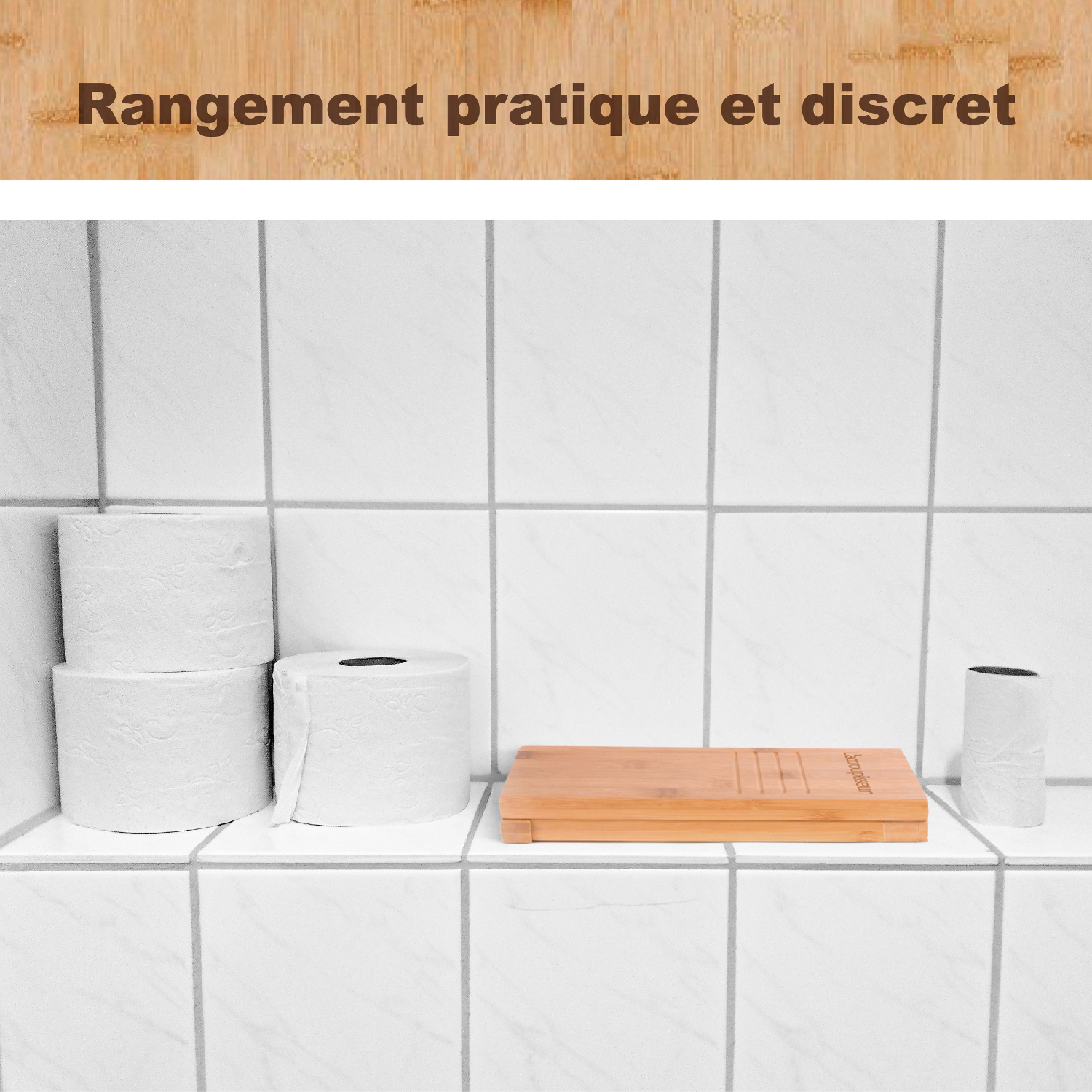 rangement tabouret wc