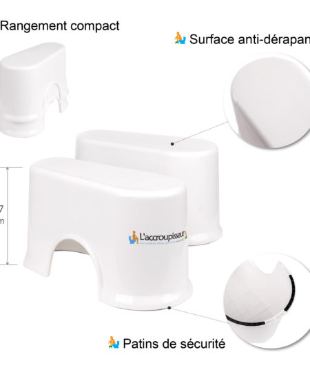 tabouret wc comptact 17 cm